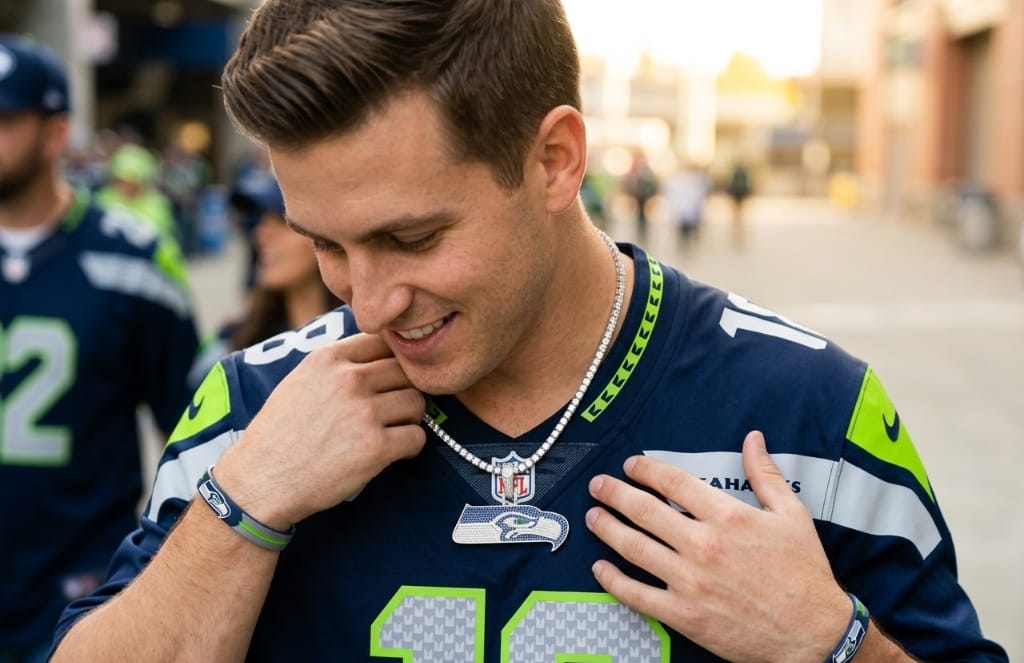 Seattle Football Logo Pendant Necklace