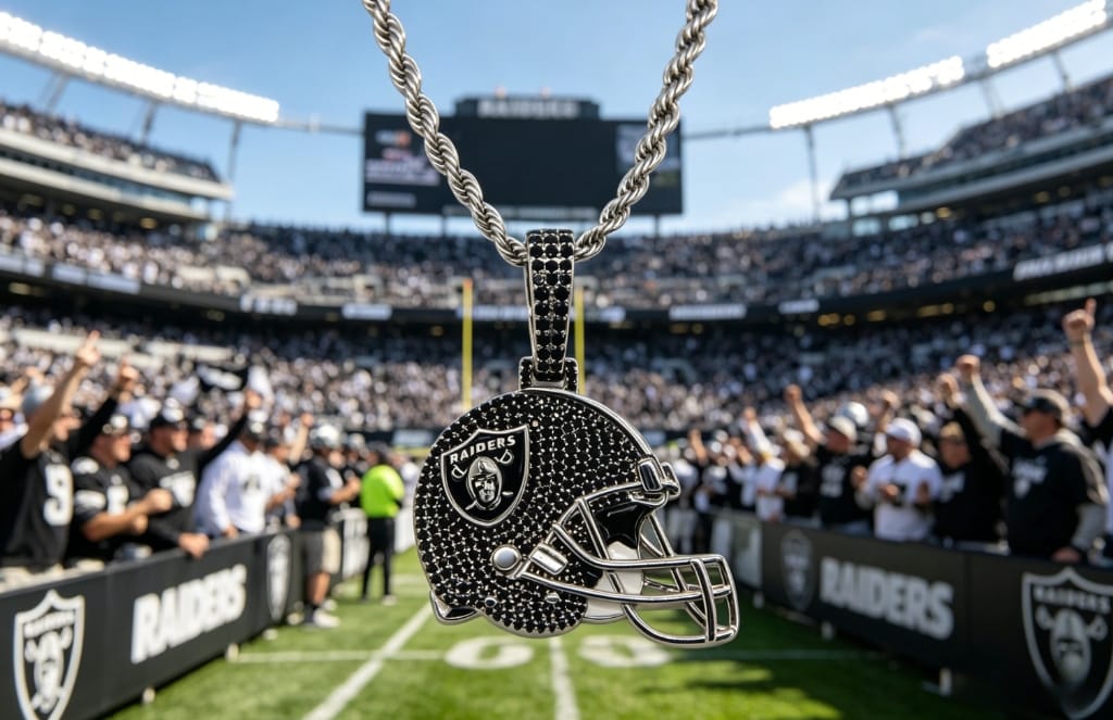 Las Vegas Football Team Helmet Pendant Necklace