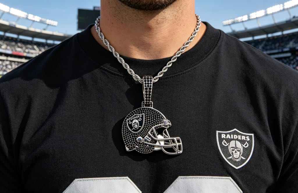 Las Vegas Football Team Helmet Pendant Necklace