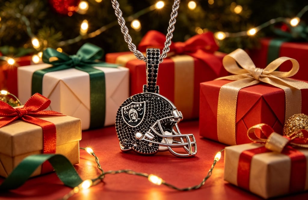 Las Vegas Football Team Helmet Pendant Necklace